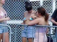 Topless By Coney Island Beach, NY - The 2019 Mermaid Parade