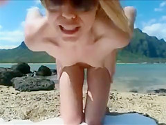 Naked beach teen