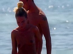 Topless beach bikini babes HD Voyeur Video