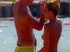 Topless beach bikini babes HD Voyeur Video
