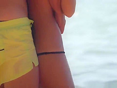Topless beach bikini babes HD Voyeur Video