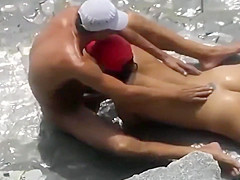 spying my sisters blowjob on the beach