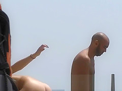 Some fun video we took in a nudist beach hidden cam
