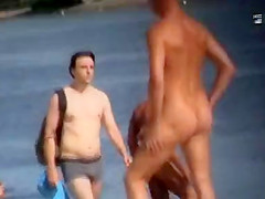 Private nudist beach