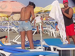 Bikini Cameltoe Milf Beach Voyeur HD Video