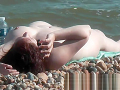 Beautiful nudist babes on beach posing for me