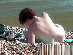 Beautiful nudist babes on beach posing for me