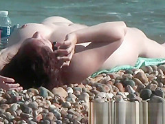 Beautiful nudist babes on beach posing for me