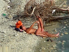 Hot Duo Enjoy Good Sex Time At Nudist Beach Spycam