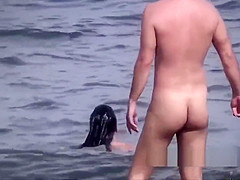 Beautiful Amateur Pregnant Nudist Milf Beach Voyeur Spy