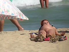 Horny Hot Pussy Milfs Tanning Nude beach Voyeur Spycam Video