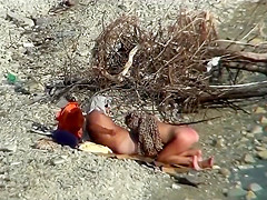 Couple fucking on a public beach, while walking past people