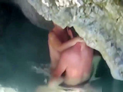 Couple caught fucking on the beach