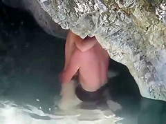 Couple caught fucking on the beach