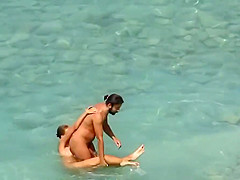 Voyeur. Blowjobs on public beach