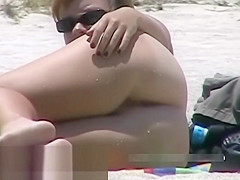 Nude beach sexy girls craze voyeur video