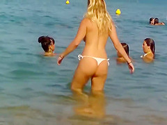 Random Topless Voyeur Sexy Beach Teens