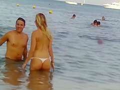 Random Topless Voyeur Sexy Beach Teens