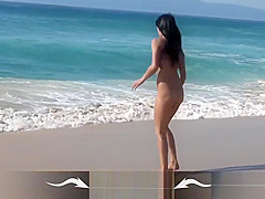 Fit Body - Watch me have fun on the beach before I masturbate
