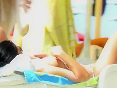 Hot Amateur Topless Voyeur Beach - Sexy Big Tits Babe