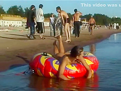 Spy nude girl picked up by voyeur cam at nude beach