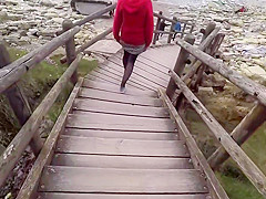 Public outdoor blonde teen hard fuck on the beach