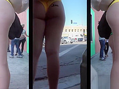 Big Ass Latina Thongs Close-Up Voyeur Spy Hidden Cam