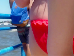 Candid Beach Bikini Butt Ass West Michigan Booty Sorority 1