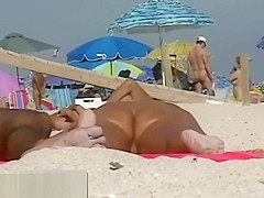 An extremely alluring nude beach voyeur vid
