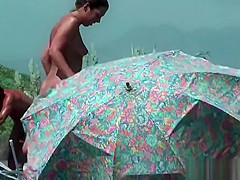 Horny Curvy Tanned Nudist Milfs Beach Voyeur HD SPycam Video