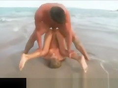 Beautiful Couple Having Sex on Water Desert Beach BVR