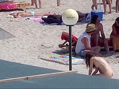 Nudist Horny Naked Milfs Tanning At The Beach Spycam Voyeur