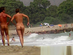 Superb nude beach spy cam pussy shot
