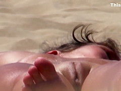 Hot Nudists Tanning Naked At The Beach Voyeur HD Video Spy