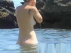 Saw this fit and firm Lady at the nudist beach