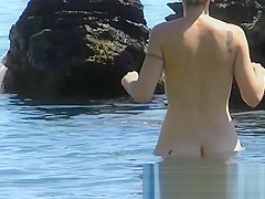 Saw this fit and firm Lady at the nudist beach