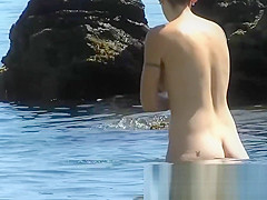 Saw this fit and firm Lady at the nudist beach