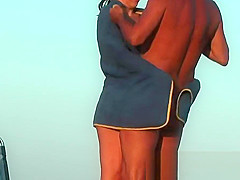 Sexy nudist babes filmed playing on the nude beach