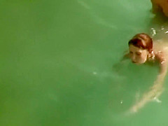 Young Couple On The Nude Beach