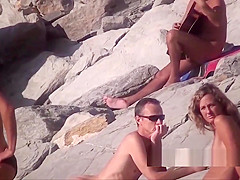 Incredible hot sexy naked milf beach spy video voyeur