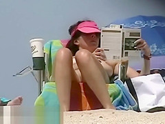 Hot hippie nudist chicks beach voyeur vid