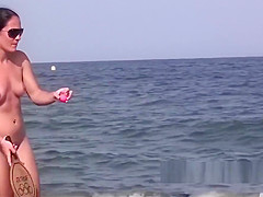 Hot Blonde Nudist Milf Naked At The beach With Hubby Spycam
