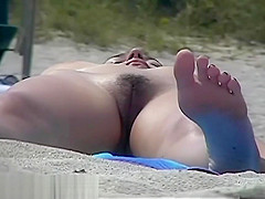 Lovely teens bare their bodies at a nudist beach