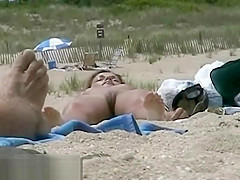 Hidden beach camera video of attractive nudist