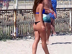 Hot Ass Big Tits Bikini and Topless Sexy Teens Beach Voyeur