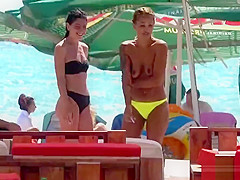 Sexy Topless Bikini teens beach Voyeur Spy HD Cam Video