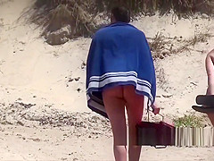 Nudists Milfs Spied By The Seaside With Hidden cam