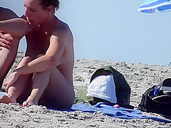 Beautiful mature pussy on the beach