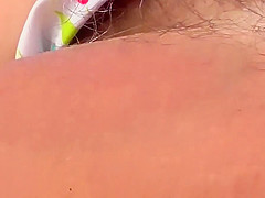 Spy Beach Mature with hard nipple Moms