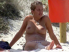 Teen Big Boobs Beach Topless